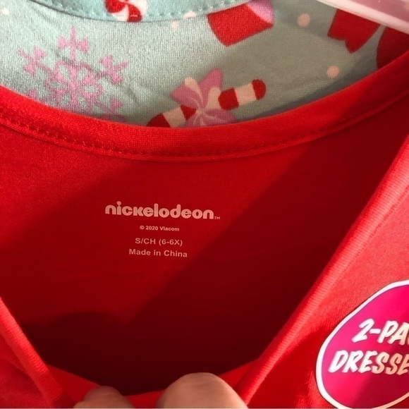 Jojo Siwa Christmas Dress Bundle NWT 6 6X Red Blue Candy Cane Kids Girls - Picture 3 of 4